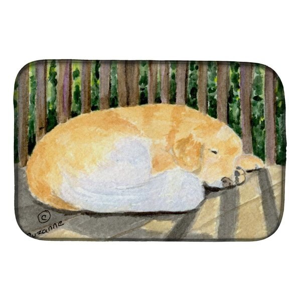 Golden Retriever Dish Drying Mat